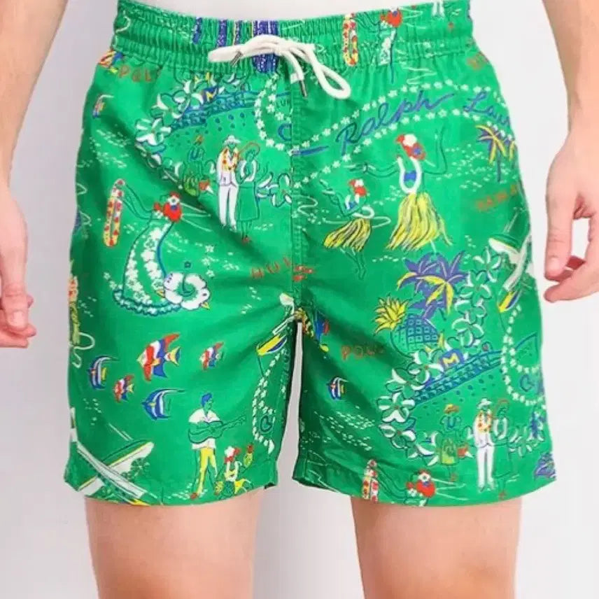 [BUNJANG] Polo Ralph Lauren Hawaiian Traveler Swim Trunks / 폴로 랄프로렌 하와이안 트래블러 스윔 트렁크