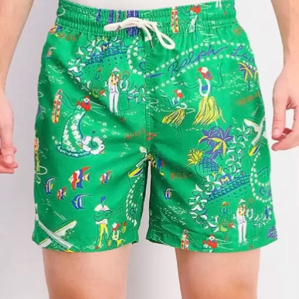 [BUNJANG] Polo Ralph Lauren Hawaiian Traveler Swim Trunks / 폴로 랄프로렌 하와이안 트래블러 스윔 트렁크