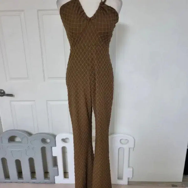 [BUNJANG] CIDER Halter Neck Jumpsuit / 새상품 CIDER 홀터넥 점프수트
