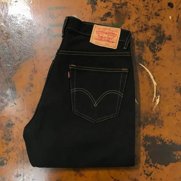 [BUNJANG] Levi's 505 Black Stitch Denim Jeans / 리바이스 505 블랙 스티치 데님 팬츠 청바지 허리 30 31
