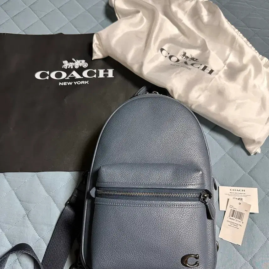 [BUNJANG] Coach Charter Pack CP162 Sling Bag / 코치 차터 팩 CP162 DDE 슬링백