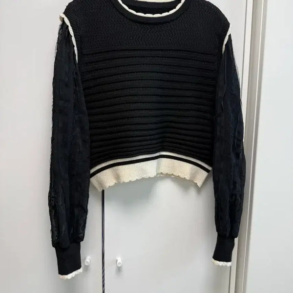 [BUNJANG] Layered Blouse Knit Top / 레이어드 블라우스