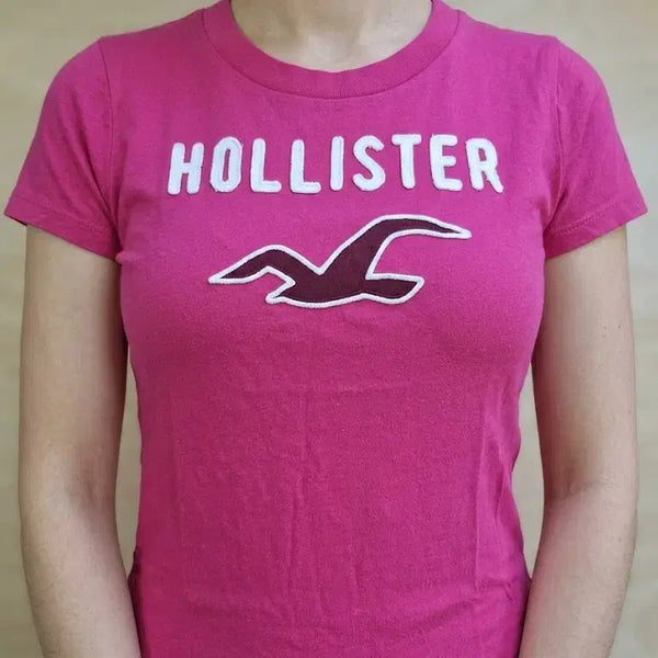 [BUNJANG] Hollister Signature Logo T-Shirt (Size S) / 홀리스터 시그니처 로고 반팔 티셔츠 (S사이즈)