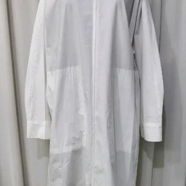 [BUNJANG] White Long Shirt Dress / 새상품:) 화이트 롱 셔츠 원피스
