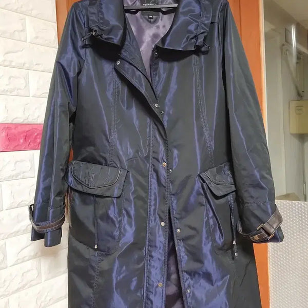 [BUNJANG] Crocodile Women's Hooded Long Jumper Jacket / 크로커다일 여성 봄 가을 후드 롱 점퍼