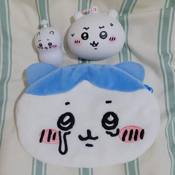 [BUNJANG] Chiikawa Okaoo Squeeze Pouch Bundle Set / 치이카와 오카오 스퀴즈+파우치 일괄