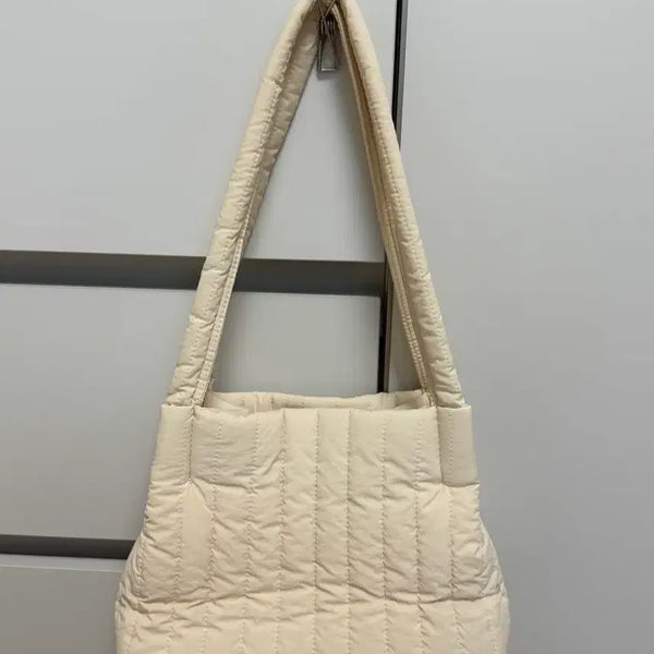 [BUNJANG] iTtingSo Puppy Mini Knit Padded Bag Cream / 아이띵소 퍼피 미니 니트 패딩백 크림