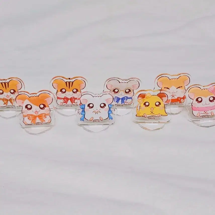 [BUNJANG] Hamtaro Acrylic Stand (Set of 8) / 방가방가 햄토리 아크릴 스탠드