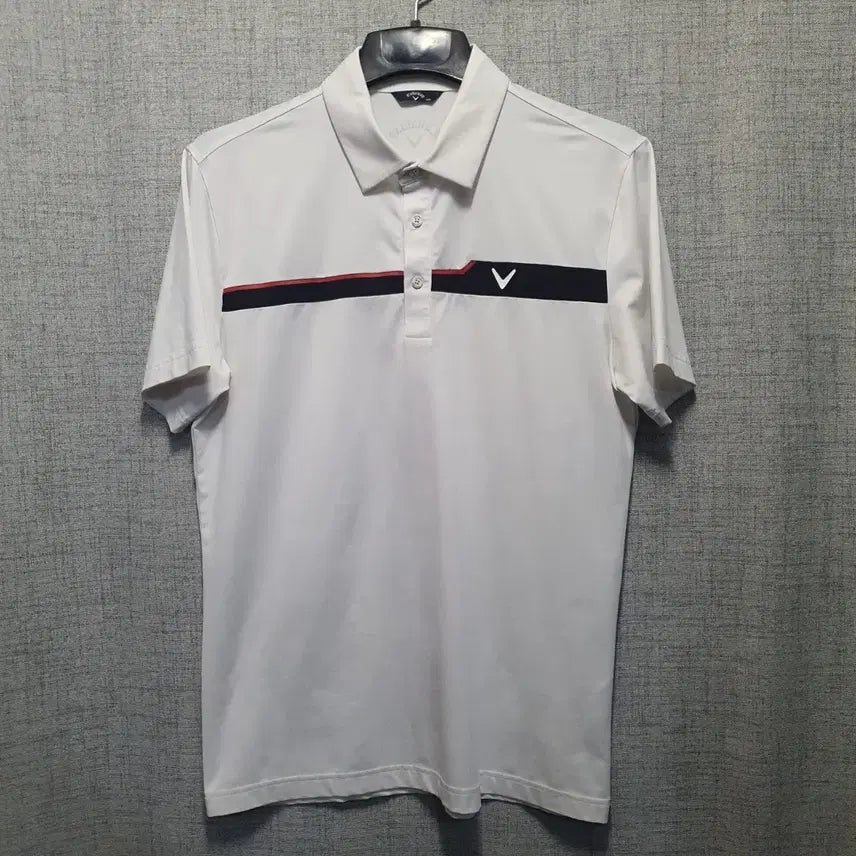 [BUNJANG] Callaway Golf Men's Short Sleeve Polo Shirt Size 100 / 캘러웨이 골프 기능성  반팔 폴로티 100