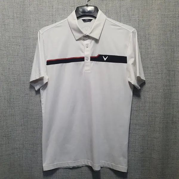 [BUNJANG] Callaway Golf Men's Short Sleeve Polo Shirt Size 100 / 캘러웨이 골프 기능성  반팔 폴로티 100