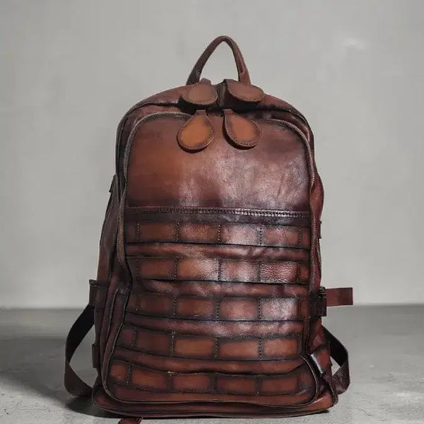 [BUNJANG] Full Grain Leather Backpack / 통가죽 백팩