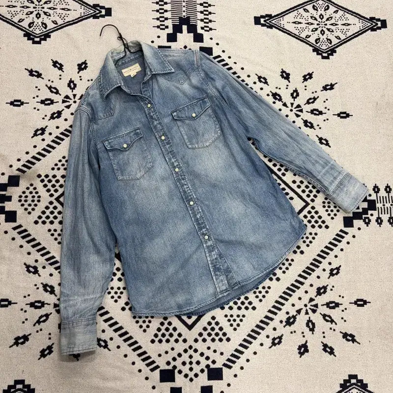 [BUNJANG] Denim & Supply Ralph Lauren Western Denim Shirt M / 데님 앤 서플라이 랄프로렌 웨스턴 데님 셔츠 M P00052