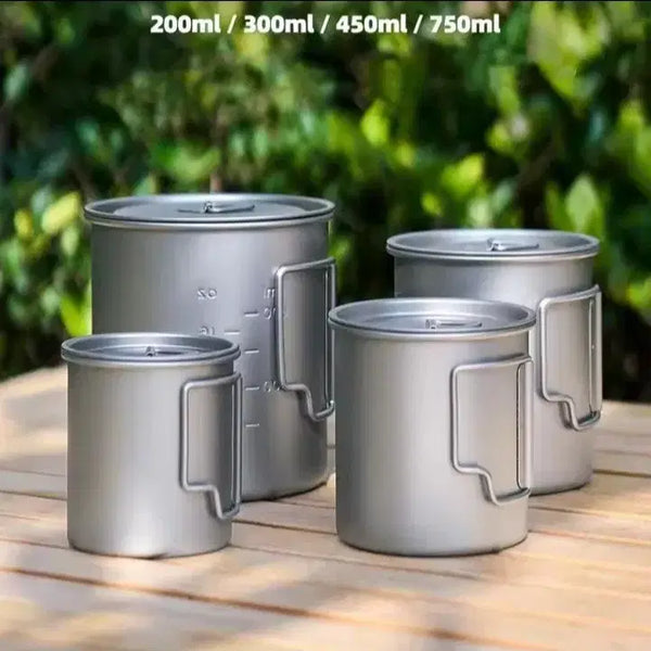 [BUNJANG] Ti Artisan Titanium Camping Cup Set (4 Sizes) / 7[새제품*6] 4종세트 티타늄캠핑용품 티타늄컵