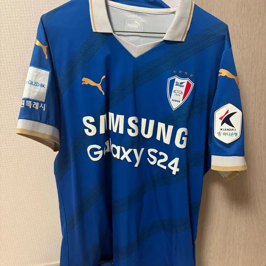 [BUNJANG] Puma Suwon Samsung Bluewings Lee Jong Sung Signed Jersey (2XL) / 푸마 수원삼성블루윙즈 2XL 이종성 마킹 유니폼