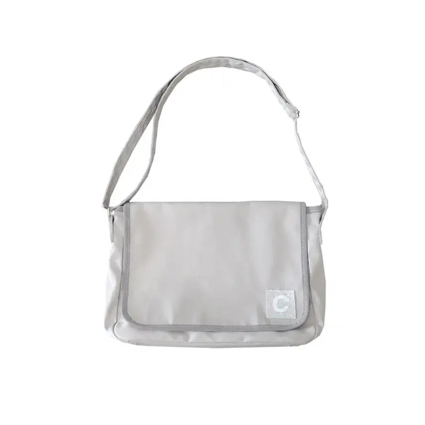 [BUNJANG] Jichoi Com Chote Messenger Bag Crossbody Bag Grey / 지초이컴초트 메신저백 크로스백 그레이(마지막가격)