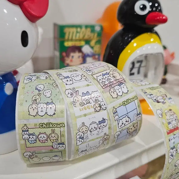 [BUNJANG] Cheekawa Rolled Stickers - 120 Pieces / 먼작귀 치이카와 롤스티커 다꾸스티커 120pcs