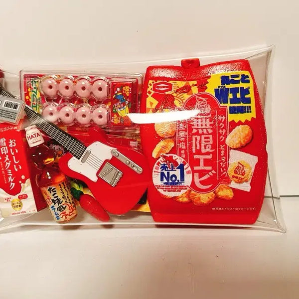 [BUNJANG] Red Soda Bottle Charm Pouch Set / 레드 빨강 가챠파우치 1세트