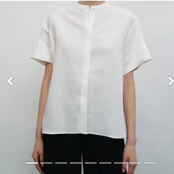 [BUNJANG] Mebee Fleur Short Sleeve Blouse / 메비 플뤼르 반팔 블라우스 완전 새상품