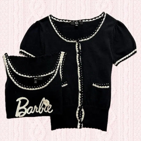 [BUNJANG] Babi Sleeveless Cardigan Set / 바비 나시 가디건 세트 로걀탑 공겜여주 고스로리 히메갸루