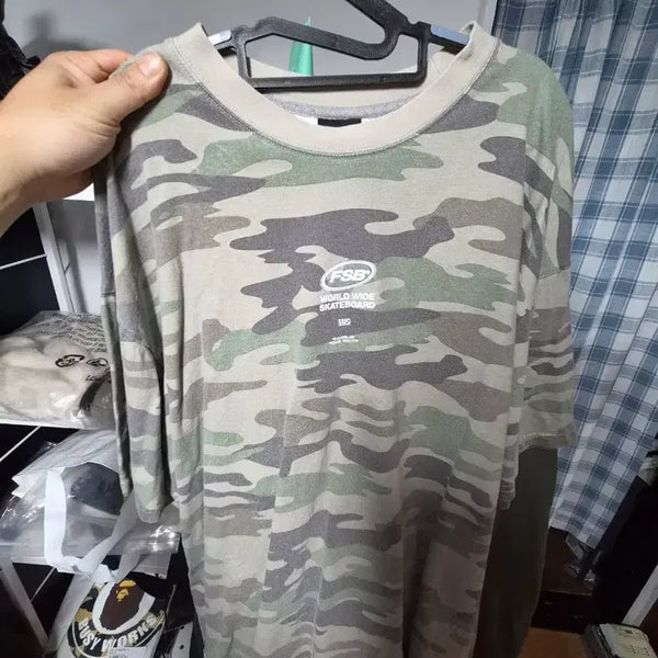 [BUNJANG] FSB Camo Pattern Short Sleeve T-shirt / FSB 카모 반팔 티셔츠