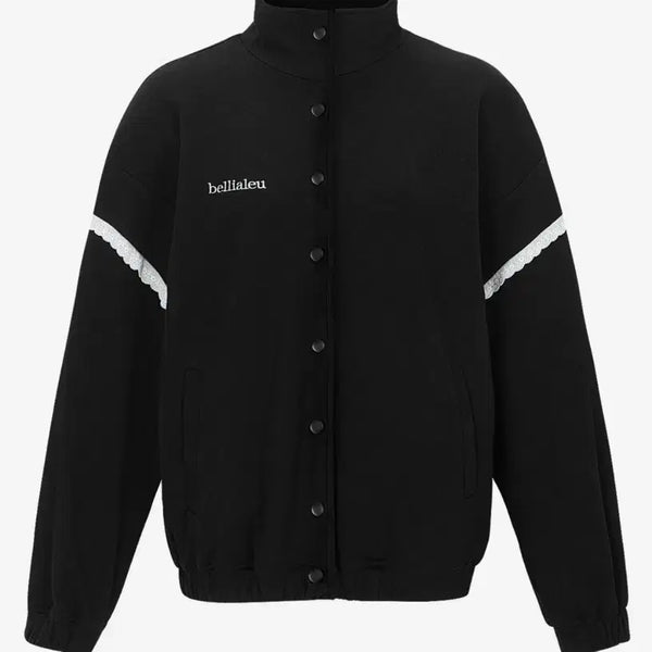 [BUNJANG] Veliar Cotton Lace Bomber Jacket / 벨리아르 코튼 레이스 봄버 자켓