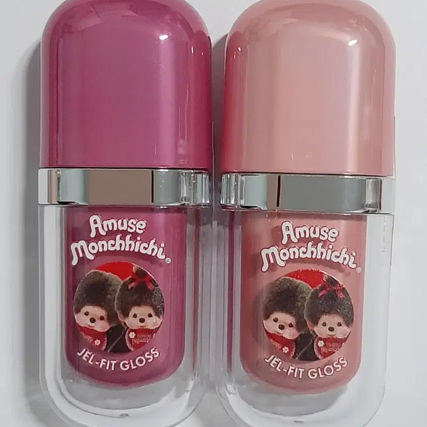 [BUNJANG] Amuse Monchouchou Gel Fit Gloss Set / 미개봉 어뮤즈 몬치치 젤핏 글로스 01 오트 바닐라 04 베어걸