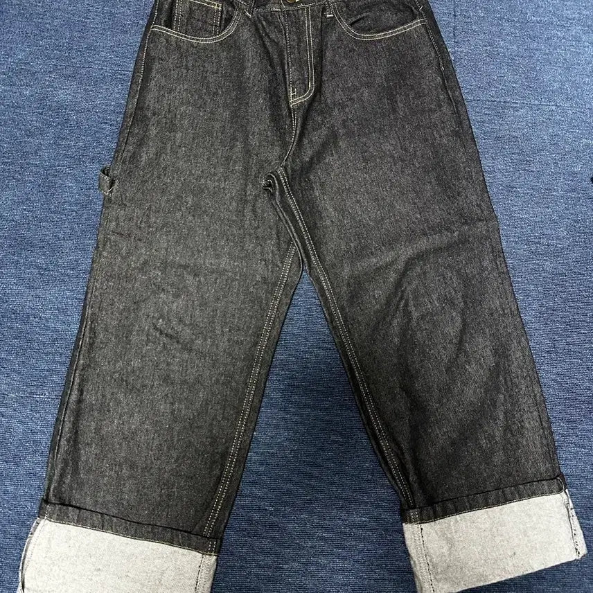 [BUNJANG] Wahr Roll-up Denim Jeans / 와르 롤업 데님