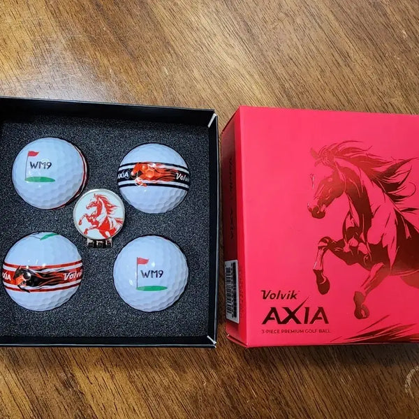 [BUNJANG] Volvik Golf Balls 4-Ball Set with Ball Marker / 볼빅 골프공 4구+볼마크