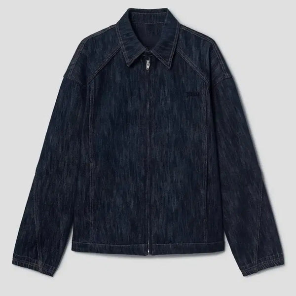 [BUNJANG] Juun.J 26SS Indigo Tone Keep Cotton Zip-Up Shacket Navy 48 / 준지 26ss 인디고 톤 킵 코튼 집업 셔켓 - 네이비 48 새상품