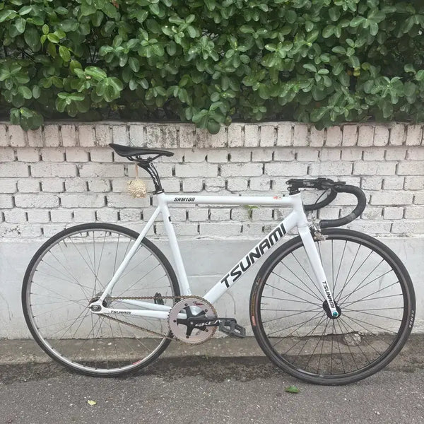 [BUNJANG] Tsunami White Half-Frame Bicycle L Size / 쓰나미 화이트 반차 L 판/대