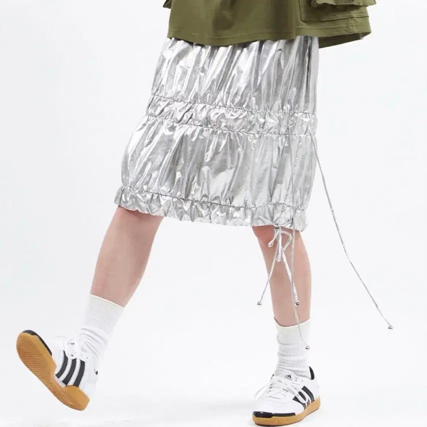 [BUNJANG] UNKNOWN BLUE Balloon Skirt (Silver) / [UNKNOWN BLUE] Balloon Skirt (Silver)