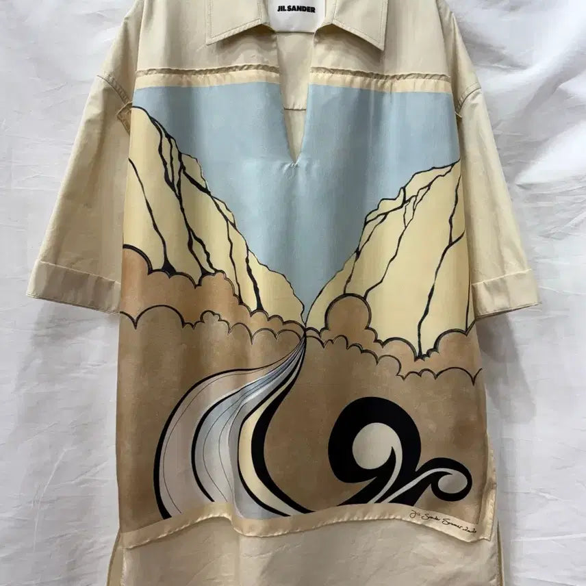 [BUNJANG] Jil Sander 20SS Collection Silk Blend Long Shirt Dress Size 36 / 질샌더 20SS 컬렉션 셔츠원피스 롱셔츠36사이즈(정품)