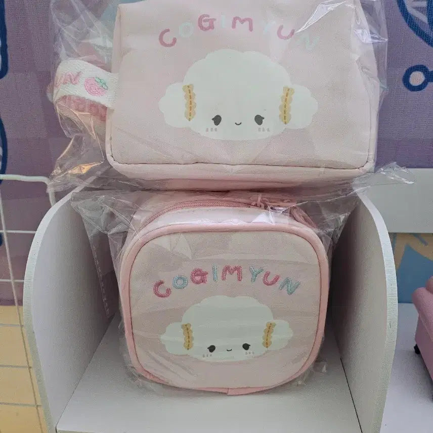 [BUNJANG] Sanrio Corgi Mung Pink Pouch / 산리오 코기뮹 파우치 핑크 파우치 새상품