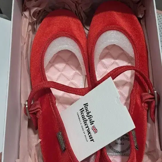 [BUNJANG] Rockfish Weatherwear Mary Jane Flat Shoes - Red / (새상품)영국 락피쉬웨더웨어 메리제인 플랫슈즈ㅡ레드