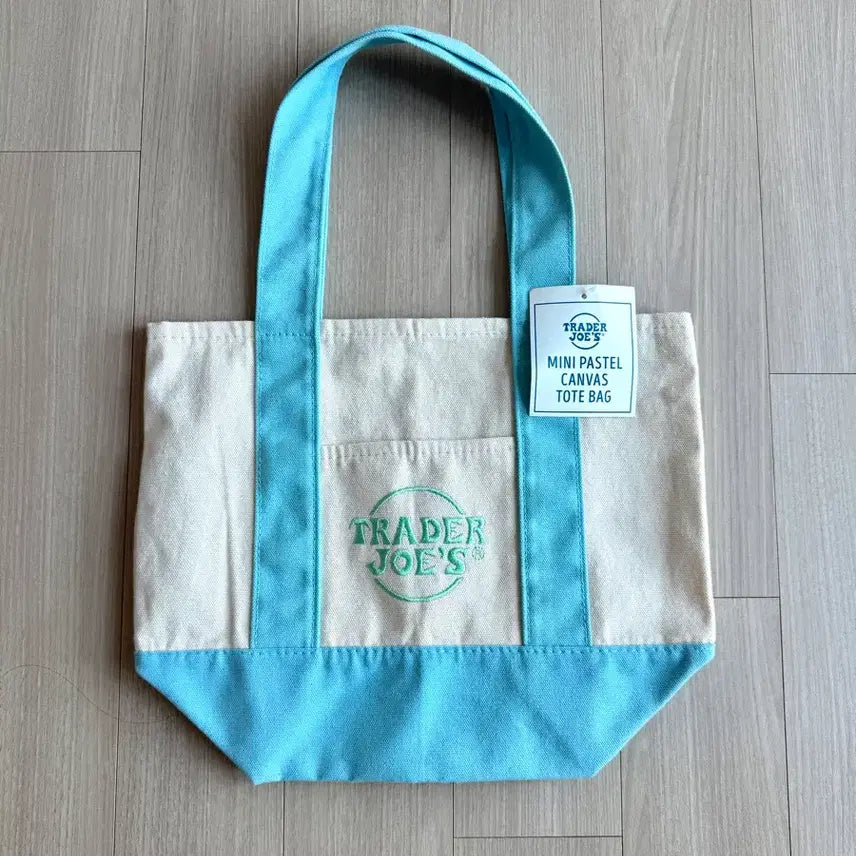 [BUNJANG] Trader Joe's Pastel Canvas Tote Bag / 트레이더조 에코백