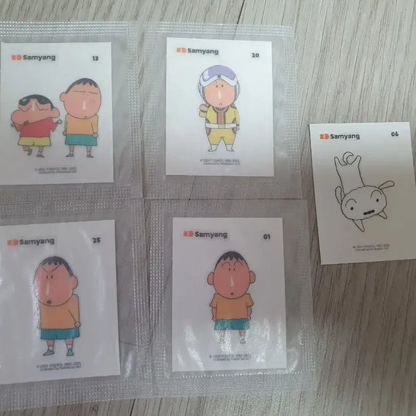 [BUNJANG] Samyang Jjangu Character Stickers / 삼양짱구 흰둥이 맹구 띠부씰