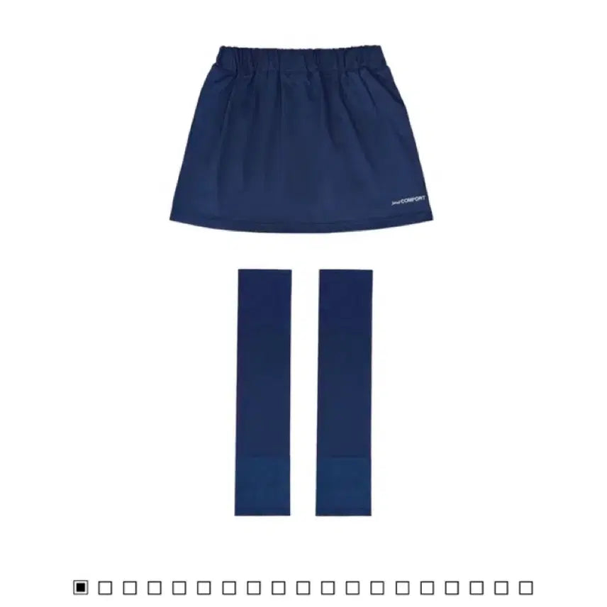 [BUNJANG] JCHOU 25-002 Mini Skirt Leg Warmers (Navy) / 지초이 25-002 MINI SKIRT LEG WARMERS (NAVY)
