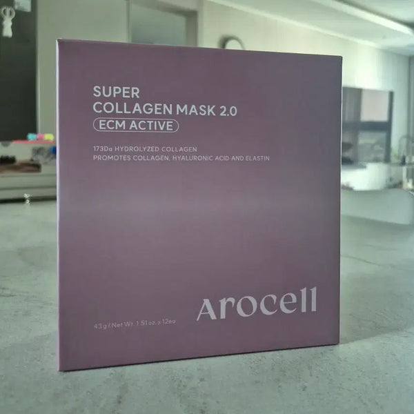 [BUNJANG] Arocelle Super Collagen Mask 2.0 (12 Sheets) / (최신상) 아로셀 슈퍼 콜라겐 마스크 2.0 / 12매