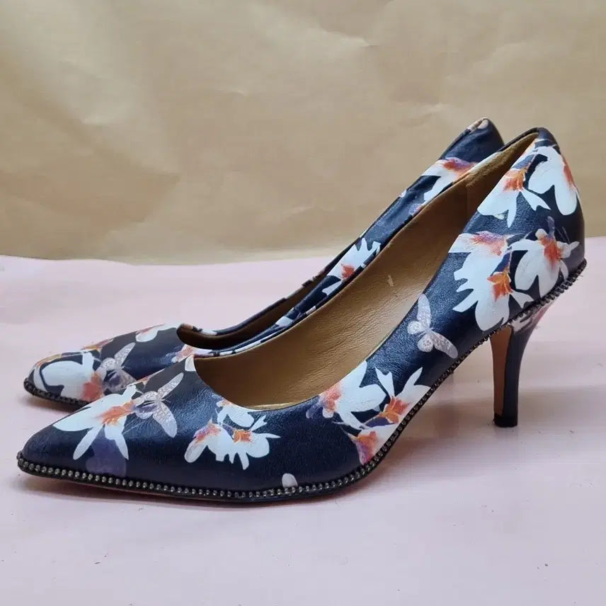 [BUNJANG] Givenchy Floral Women's Shoes Heel Height 7 / 지방시 플로랄 여성구두240 굽7