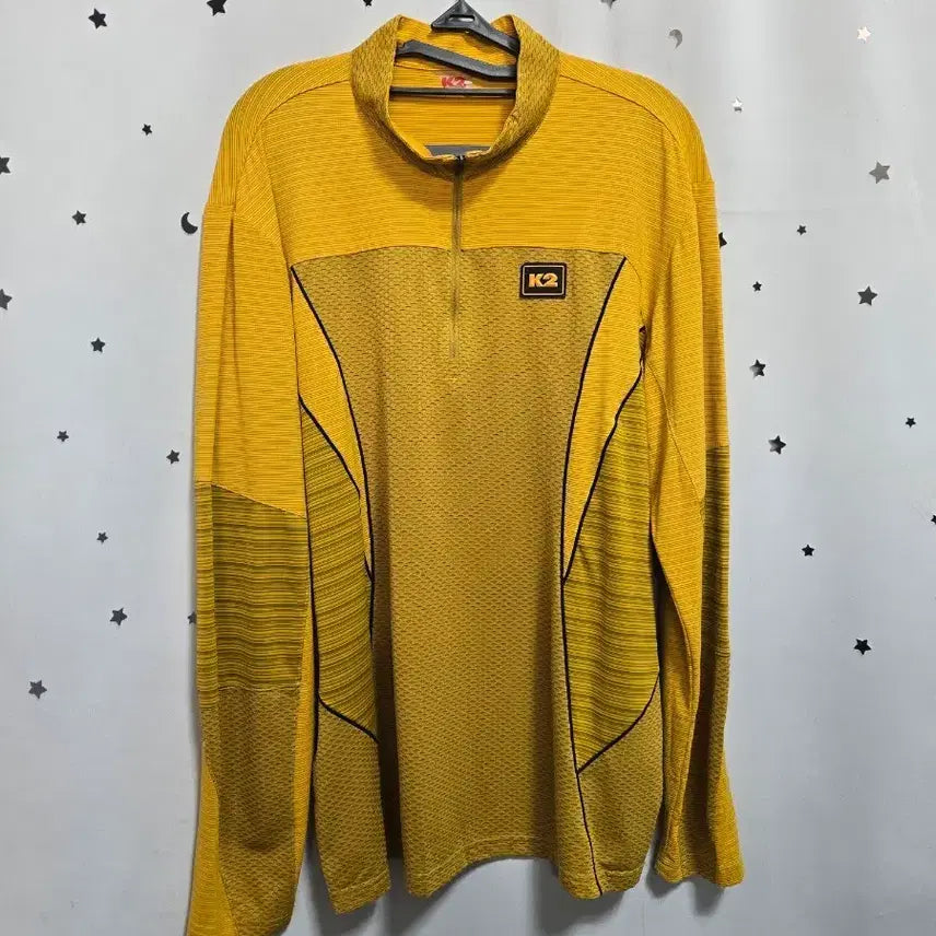 [BUNJANG] K2 Men's Long-Sleeve Hiking T-Shirt Yellow / K2 남성 등산 긴팔 티셔츠 옐로우 105