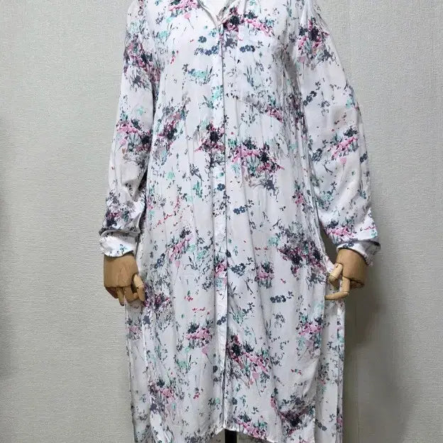 [BUNJANG] Zara Floral Print Shirt Dress / 자라 플로럴 프린트 셔츠드레스