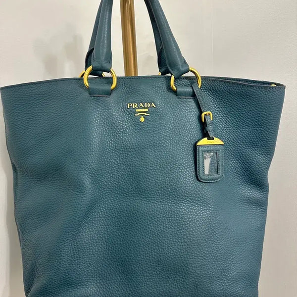 [BUNJANG] Prada Saffiano Leather Tote Bag / 정품 프라다 토트백 가방 가로34 크로스끈분실