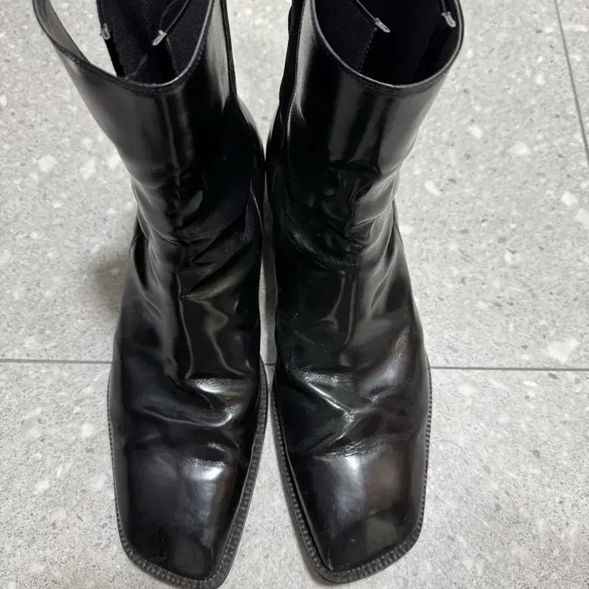 [BUNJANG] Hoomang Square-toe Ankle Boots / 후망 앵클 부츠 - 스퀘어토