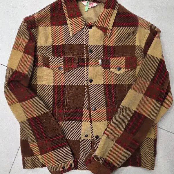 [BUNJANG] LVC Brown Checkered Shirt Jacket / lvc 브라운 체크 셔츠 자켓