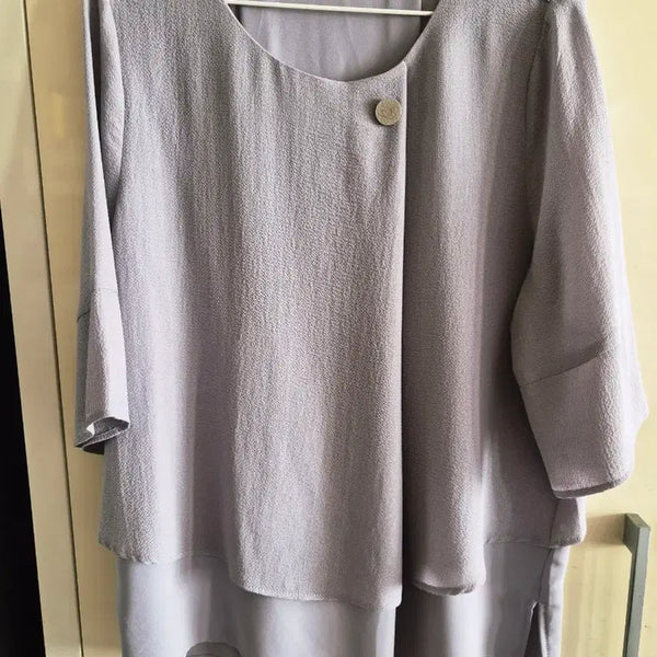 [BUNJANG] Join Us Lovely Half-Sleeve Blouse / 조이너스 러블리 반판 블라우스