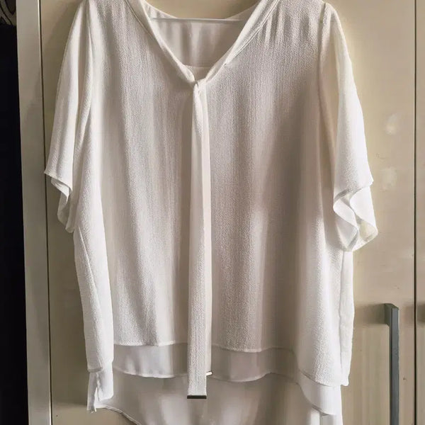 [BUNJANG] Joinus White Blouse / 조이너스 반팔 블라우스