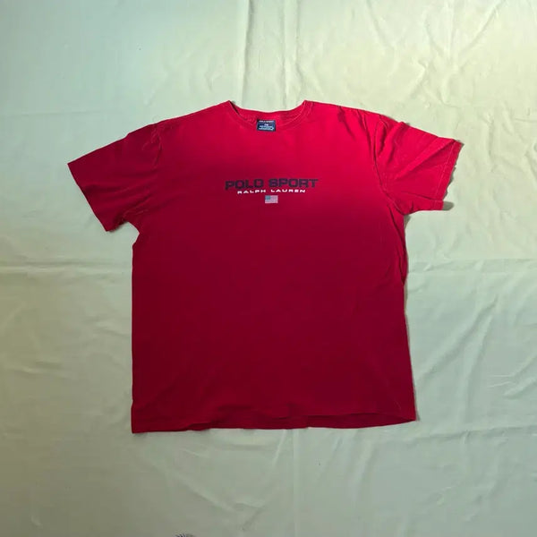 [BUNJANG] Polo Sport 90s Star-Spangled Banner Logo T-Shirt XL / 폴로 스포츠 성조기 로고 티셔츠 90s