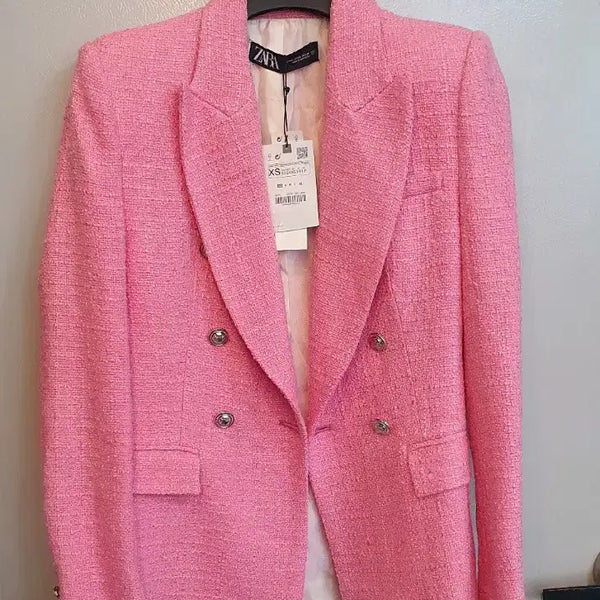 [BUNJANG] Zara Tweed Jacket XS / 자라 더블블레스트 트위드자켓 XS택채새옷