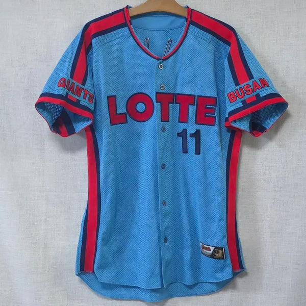 [BUNJANG] Lotte Giants Baseball Uniform Men's Size 105 Embroidered '11' / 롯데자이언츠 야구 유니폼 남성 105 부산 등판 11번 자수