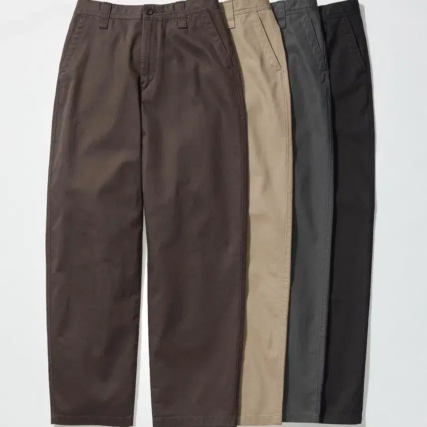 [BUNJANG] Uniqlo Wide Fit Chino Pants Beige / 유니클로 와이드핏 치노팬츠 베이지색